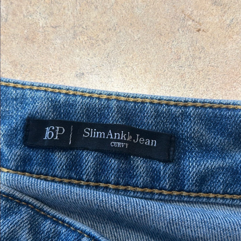 Talbots 16 petite slim ankle jeans; excellent condition! - Picture 3 of 7